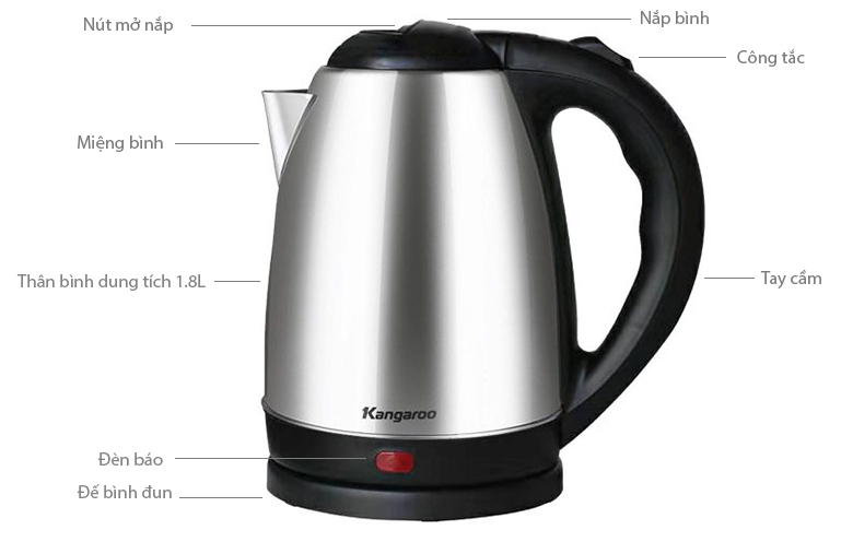 Ấm siêu tốc Kangaroo KGWK18I2