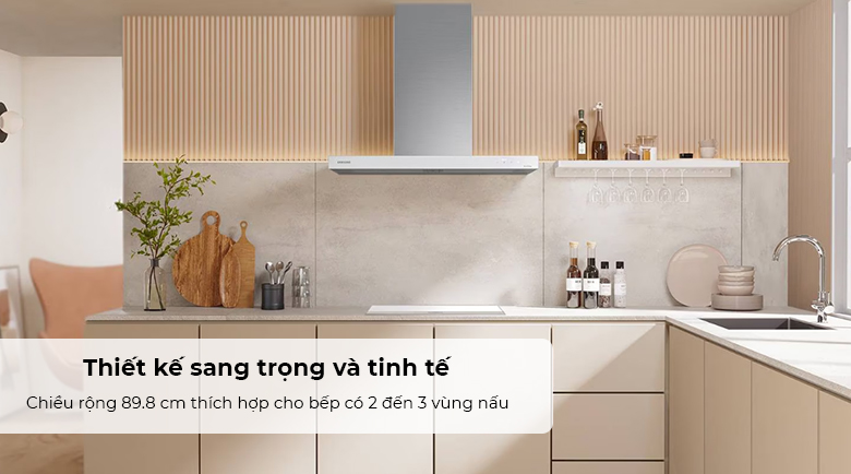 Máy hút mùi Samsung Bespoke NK36CB665WWHSV - Thiết kế sang trọng và tinh tế