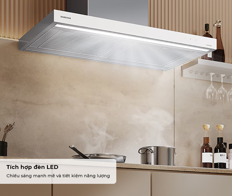 Máy hút mùi Samsung Bespoke NK36CB665WWHSV - Tích hợp đèn LED tiết kiệm năng lượng