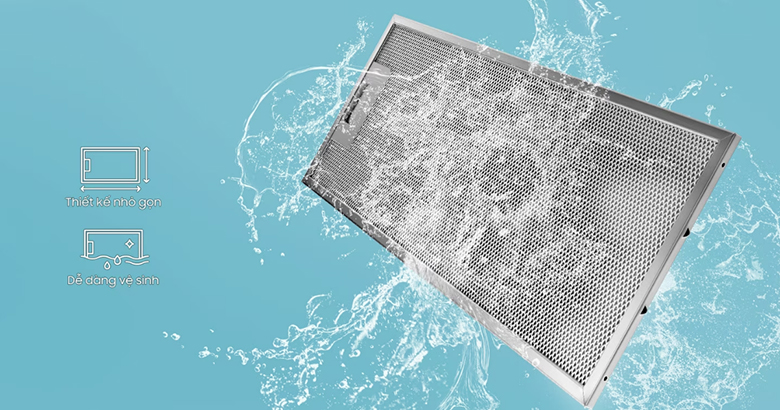 Máy hút mùi Samsung Bespoke NK36CB665WWHSV - Bộ lọc dễ dàng vệ sinh