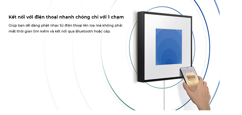 Loa khung tranh Samsung HW-LS60D/XV - Kết nối với điện thoại nhanh chóng chỉ với 1 chạm