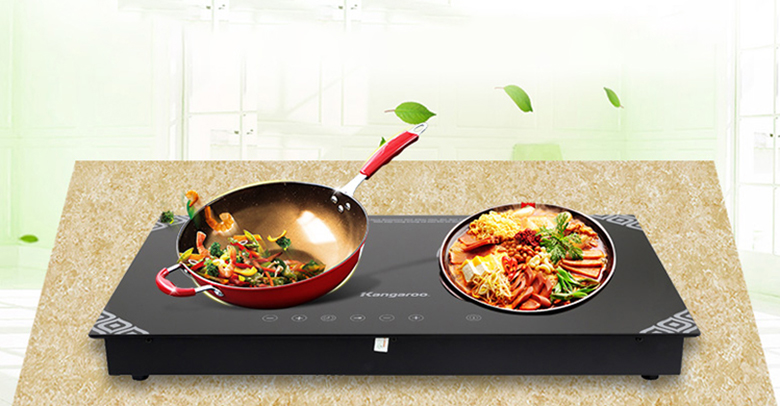 Bếp từ âm loại nào tốt - Bếp từ âm đôi Kangaroo KG498I/KG498N