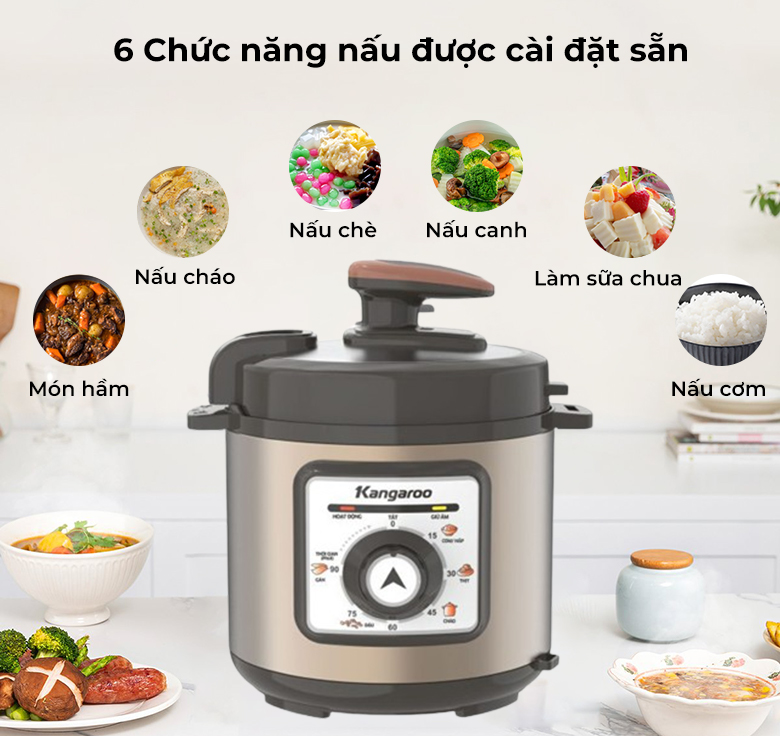 Nồi áp suất Kangaroo 6L KG6PC1