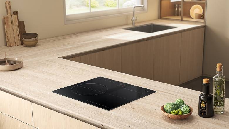  Bếp từ 3 vùng nấu Samsung NZ63B5046FK/SV thiết kế đẹp mắt