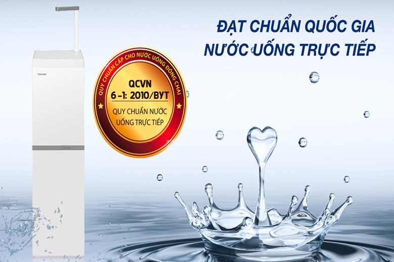 may-loc-nuoc-ro-toshiba-twp-n2396svn-w - Chứng nhận nước sạch của Bộ Y Tế.