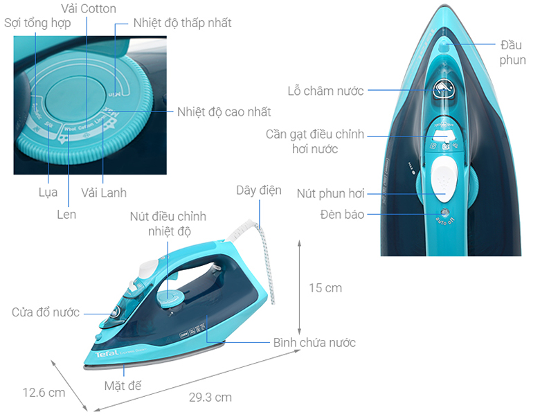 Bàn ủi hơi nước Tefal Express Steam FV2867E0