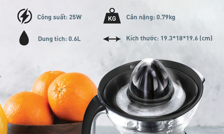 Máy vắt cam ZP300810 - Công suất lớn giúp kiệt nước nhanh chóng