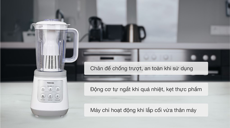 Máy xay sinh tố Toshiba BL-70PR2NV - Tự ngắt khi quá tải