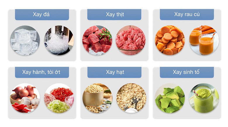 Máy xay sinh tố Toshiba BL-70PR2NV - Công suất mạnh mẽ giúp xay nhuyễn dễ dàng