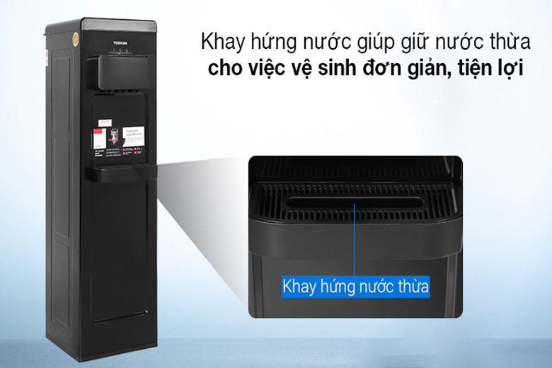 Cây nước nóng lạnh Toshiba RWF-W1917TV(K) khay hứng nước dễ dàng tháo rời