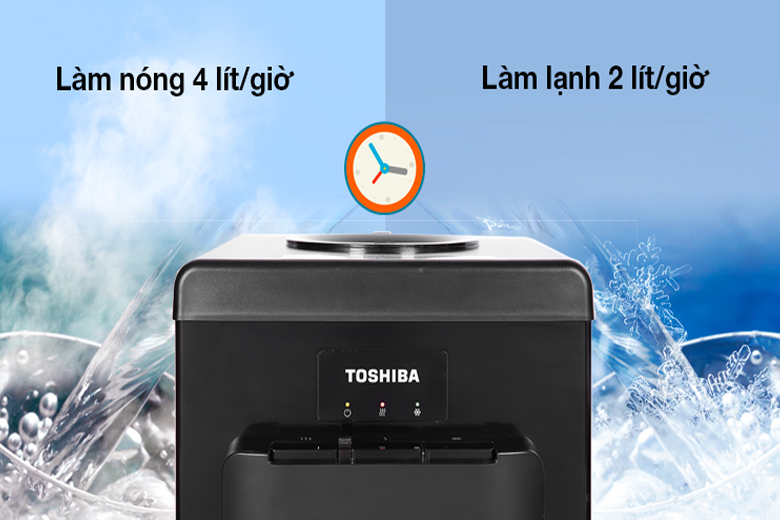 Cây nước nóng lạnh Toshiba RWF-W1917TV(K) công suất mạnh mẽ, dung tích lớn
