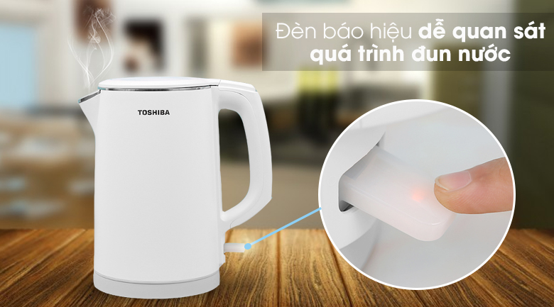 Ấm siêu tốc Toshiba KT-15DS1PV - Chế độ tự ngắt khi nước sôi