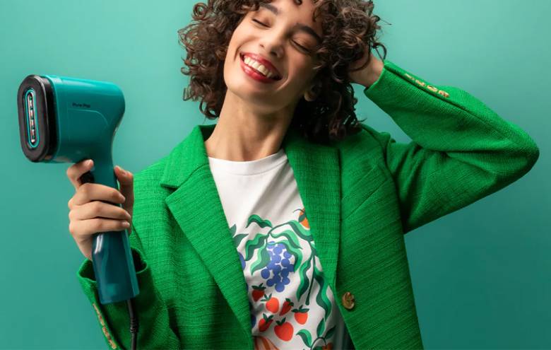 Bàn ủi hơi nước cầm tay Tefal DT2024E1 màu xanh lơ