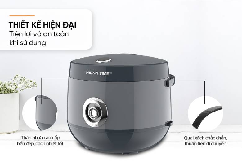 Nồi cơm điện Happytime 1.8 lít HTD8521GR mang đến với những thiết kế mới lạ