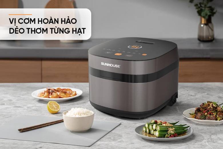 Nồi cơm điện cao tần 1.5L Sunhouse SHD8826 vi cơm hoàn hảo