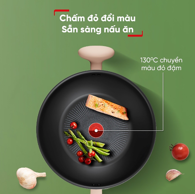 Bộ quánh & chảo xào Tefal G179S495 - Trang bị công nghệ báo nhiệt tiên tiến Thermo-Signal