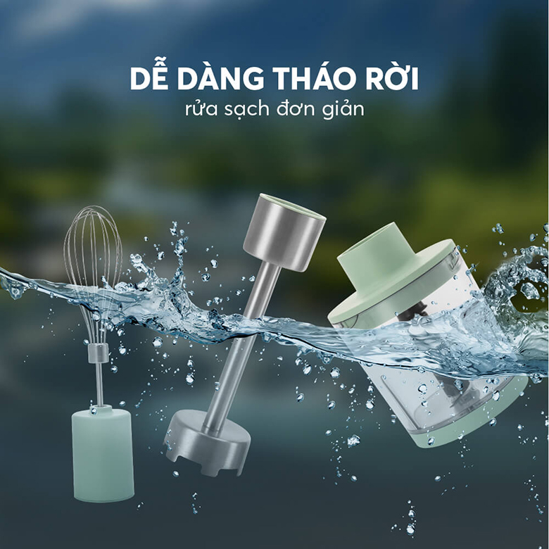 Máy xay cầm tay Elmich HBE-8666 - Dễ dàng tháo lắp và vệ sinh