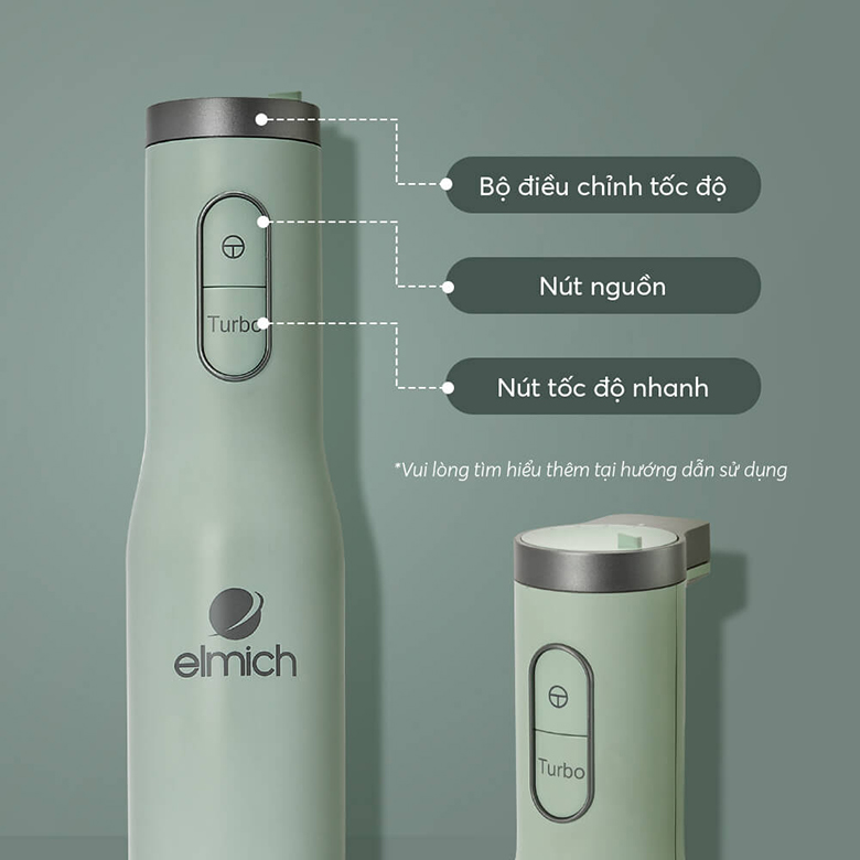 Máy xay cầm tay Elmich HBE-8666 - Bộ điều chỉnh tốc độ xay linh hoạt