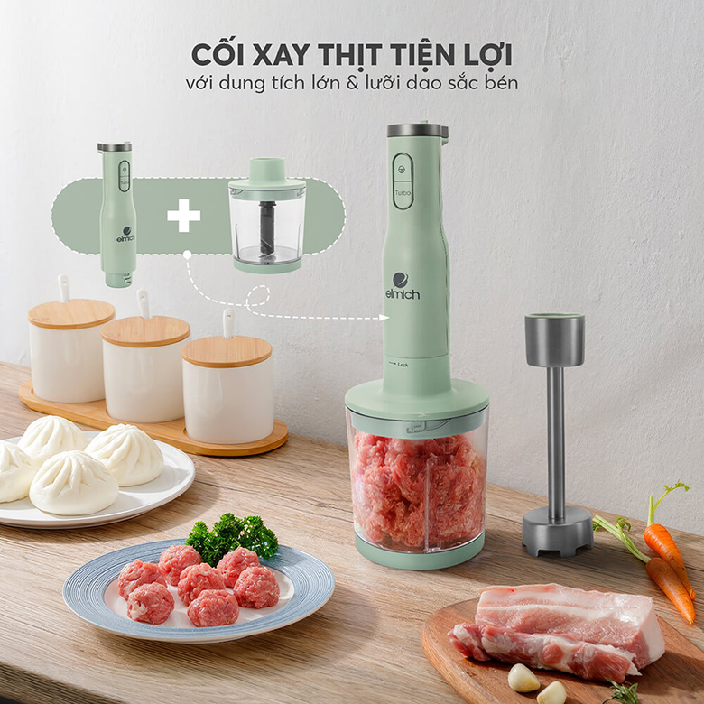 Máy xay cầm tay Elmich HBE-8666 - Cối xay thịt tiện lợi