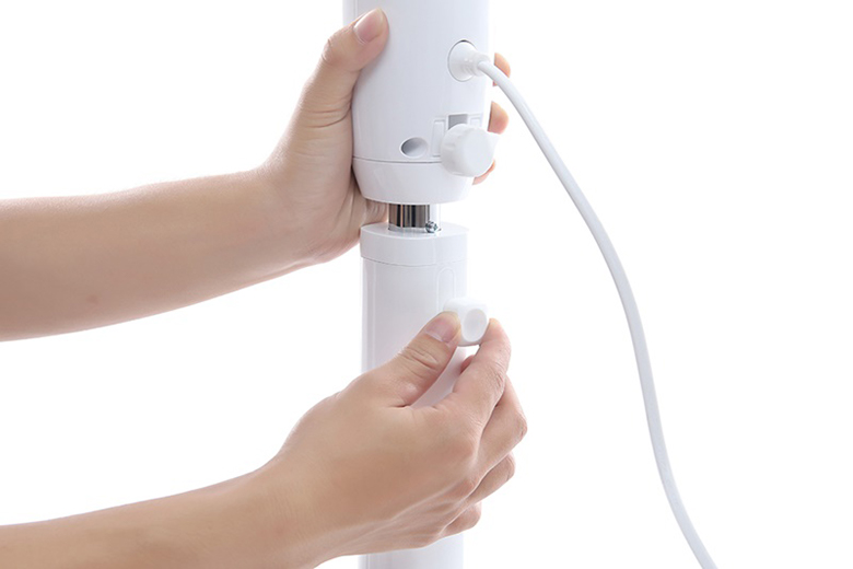 Quạt đứng Toshiba F-LSD10(H)VN Xám - Tùy chỉnh linh hoạt nhờ núm vặn tiện lợi