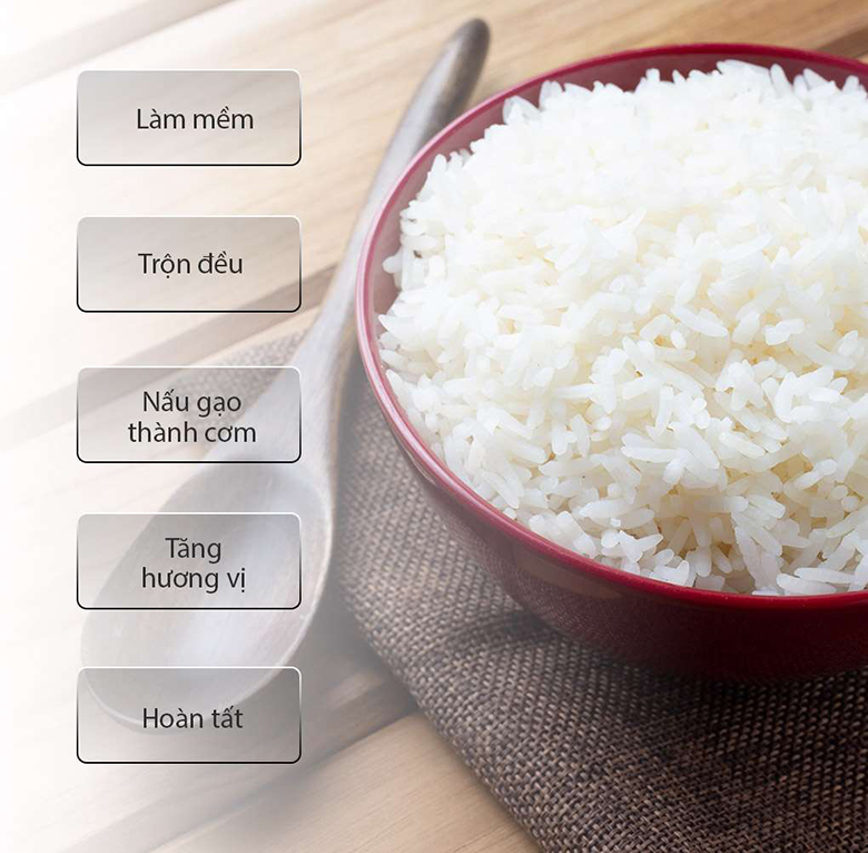 Nồi Cơm Điện Toshiba RC-18DR3PV(G) - Công nghệ nhiệt 3D giúp cơm chín đều và tơi xốp