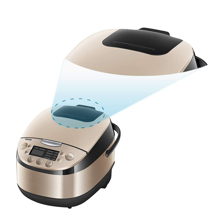 Nồi Cơm Điện Tử Toshiba RC-18DR3PV(G) - Thiết kế thông minh và tiện dụng