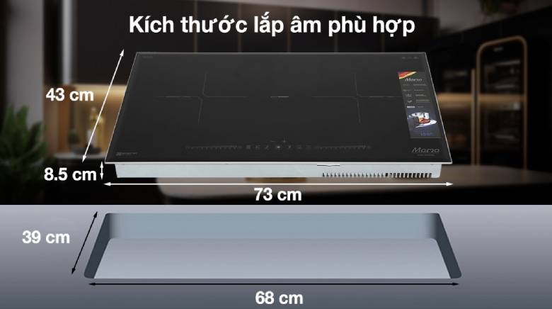  Bếp đôi điện từ Sunhouse Mama MMB9996 -1