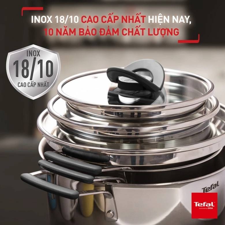 Bộ 3 nồi inox Tefal G7376S44