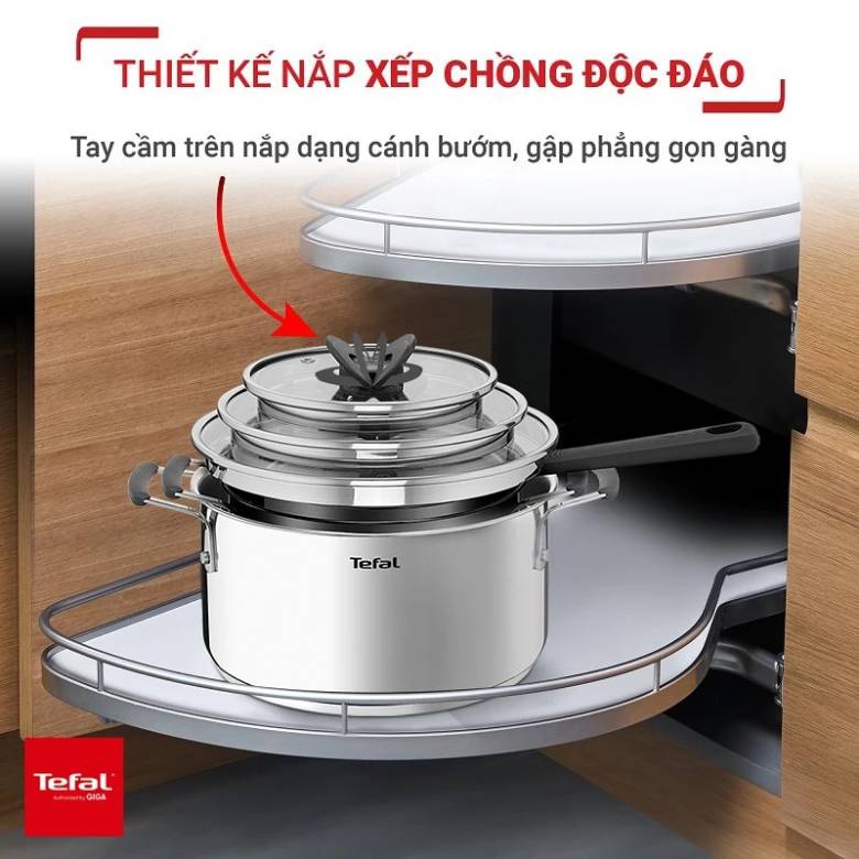 Bộ 3 nồi inox Tefal G7376S44 -4