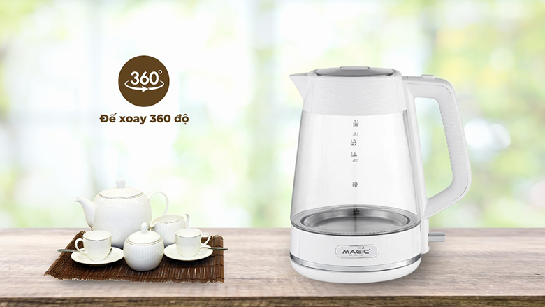Ấm siêu tốc Magic 1.7 lít AC-41 - Đế xoay 360 độ linh hoạt