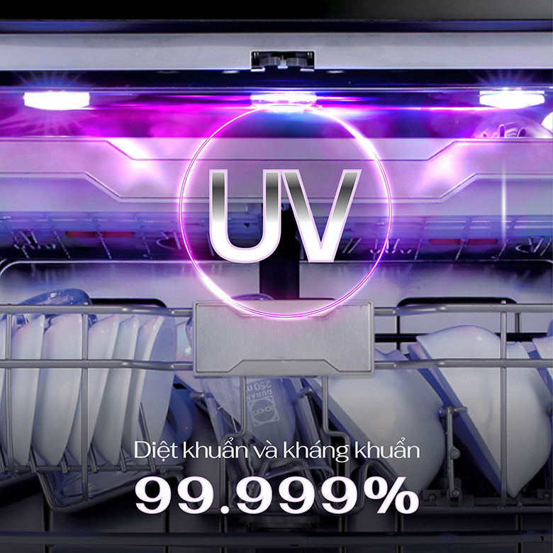 Máy rửa bát Zemmer DWZ950IS - Diệt khuẩn bằng tia UV