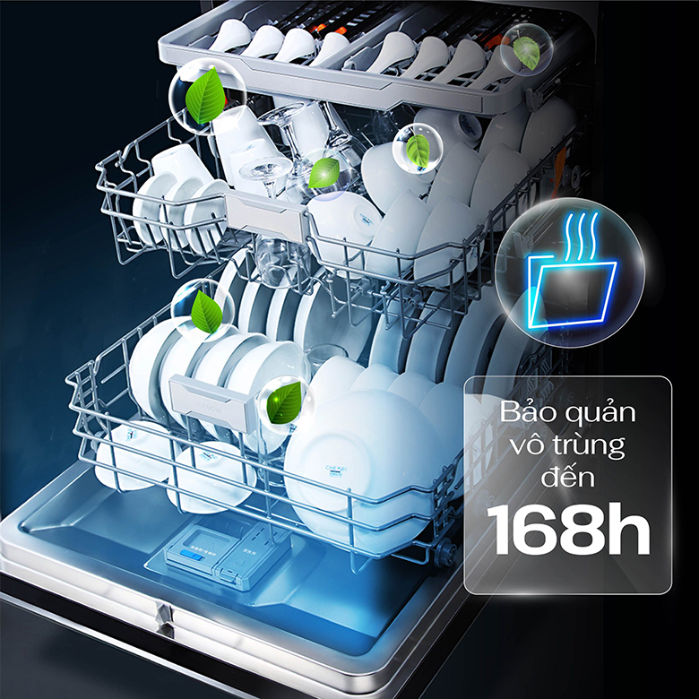 Máy rửa bát Zemmer DWZ950IS - Bảo quản vô trùng đến 168h