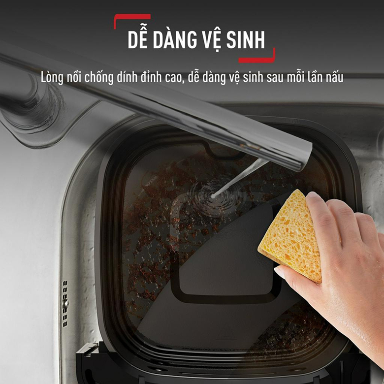 Nồi chiên không dầu EY855D68 7.5L - Phụ kiện dễ dàng tháo lắp và vệ sinh