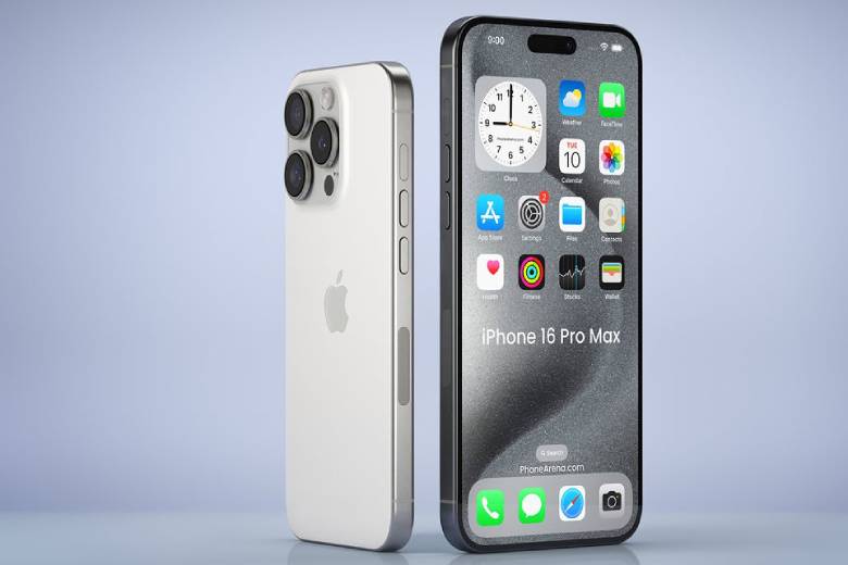 Thiết kế điện thoại iPhone 16 Pro Max 256GB White Titanium sang trọng