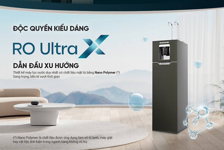 Máy lọc nước RO UltraX Sunhouse SHA76668SH thiết kế kiểu dáng SLIM sang trọng và đẳng cấp