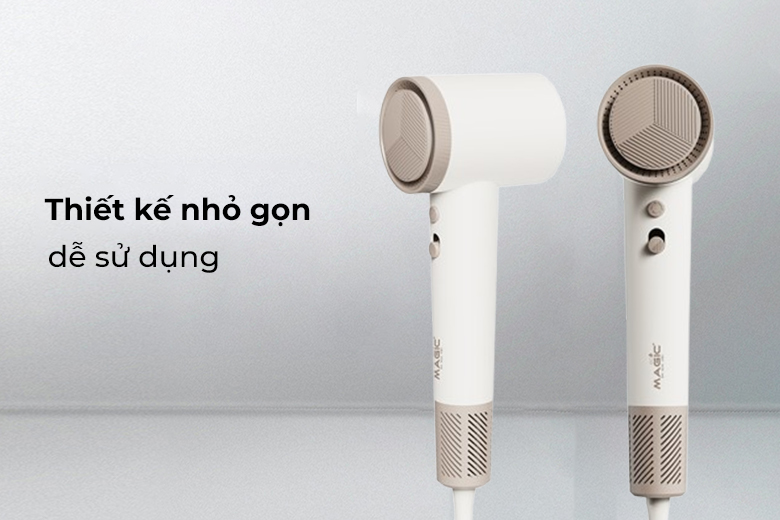 Máy sấy tóc Ion tốc độ cao Magic AC-382 - Thiết kế nhỏ gọn, dễ sử dụng