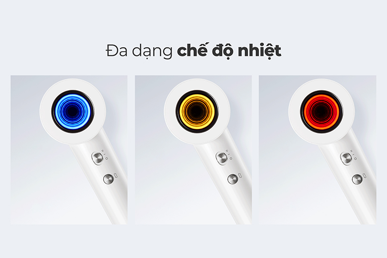Máy sấy tóc Ion tốc độ cao Magic AC-382 - Trang bị 3 cấp độ đèn tiện lợi