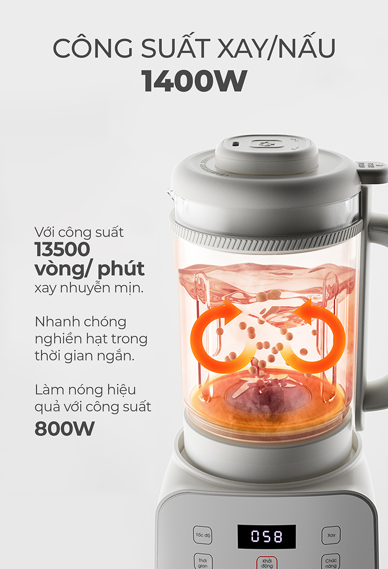 Máy xay sữa hạt Magic AC-143 - Công suất mạnh mẽ xay nhuyễn nhanh chóng
