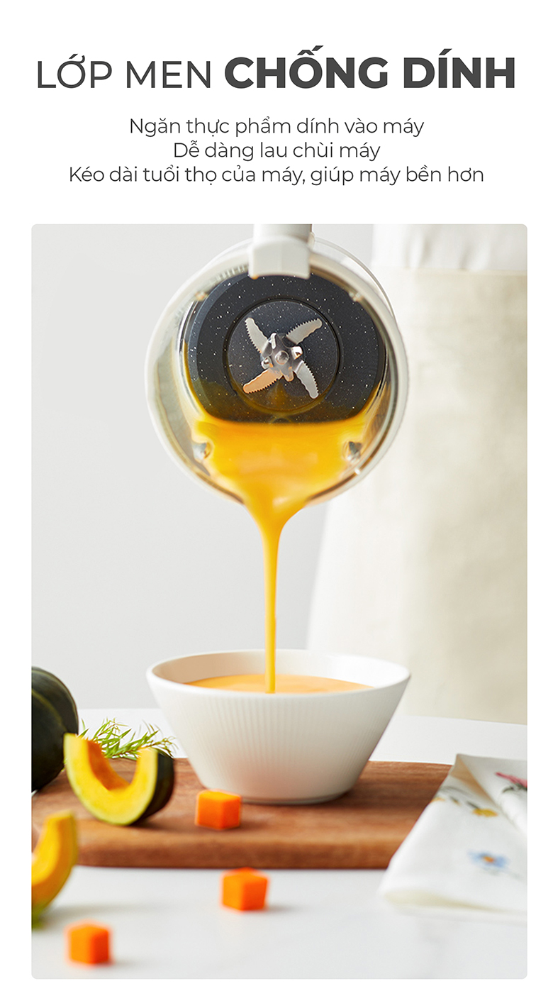 Máy xay sữa hạt Magic AC-143 - Lớp men chống dính cao cấp