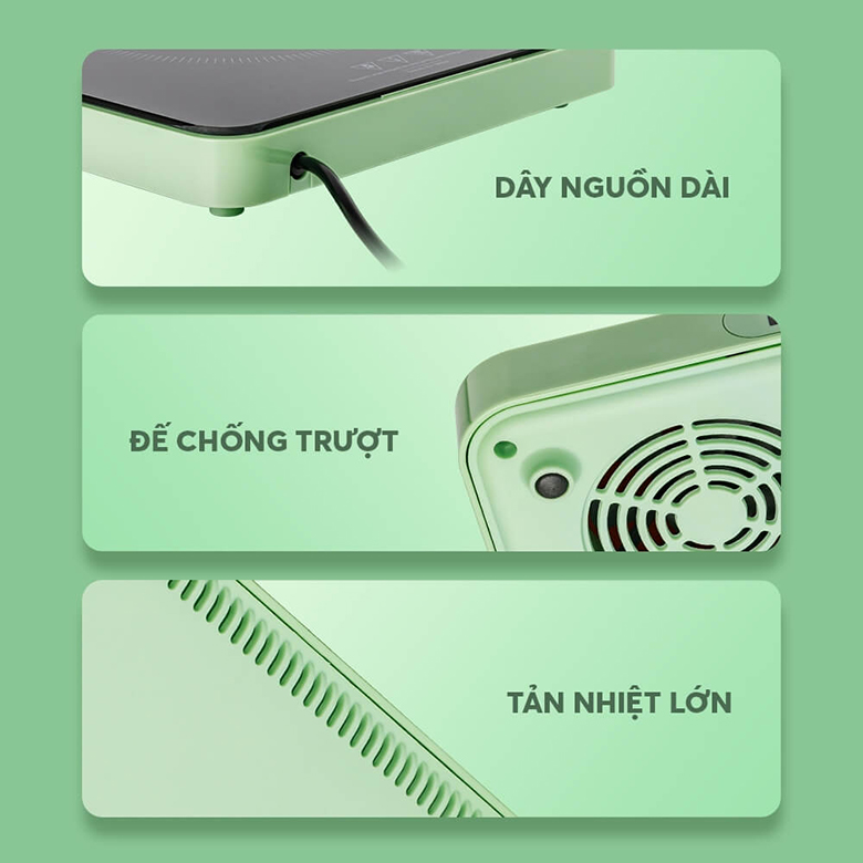 Bếp từ Elmich ICE-3879MG - Thiết kế nhỏ gọn và tiện lợi