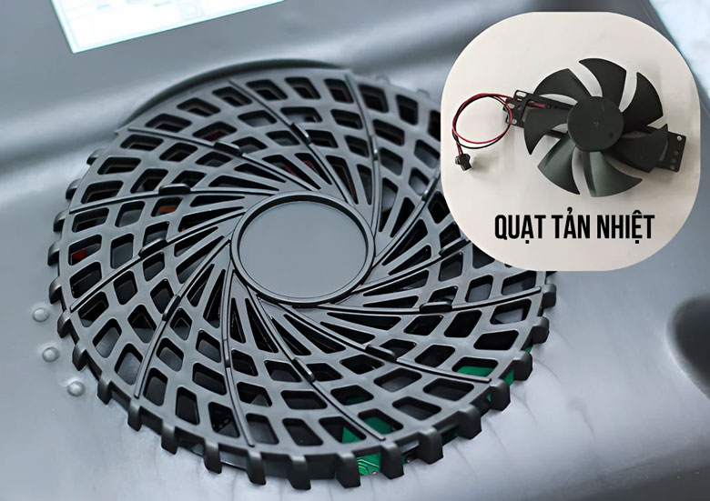 Lỗi E1 bếp từ do quạt tản nhiệt hoạt động không hiệu quả