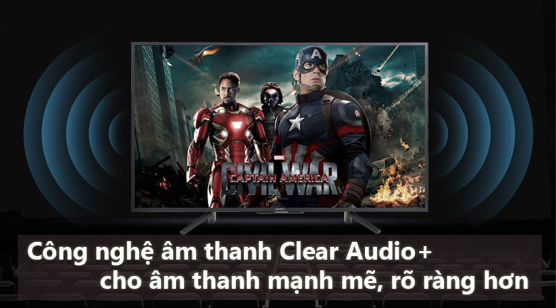 Tivi Sony 43W800F âm thanh mạnh mẽ