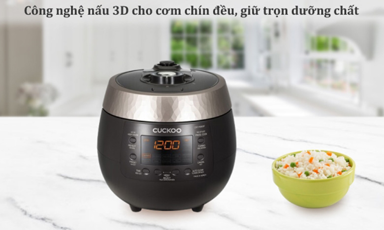 Công nghệ nấu áp suất - Nồi cơm điện Cuckoo CRP-R0600F 1.08 lít 