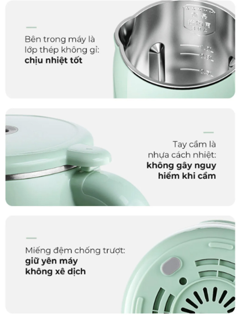 Chất liệu bền bỉ -Máy xay sữa hạt Magic AC-55