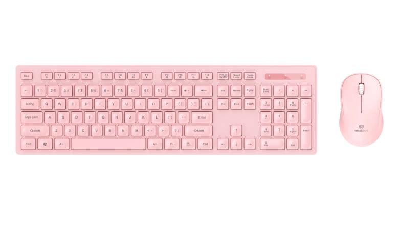 Bàn phím và chuột không dây MicroPack iFREE LITE 2 KM-237W-EN-EN-PK hồng