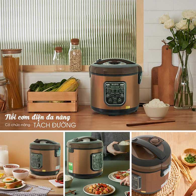 Có mấy loại nồi cơm điện? Nồi cơm điện tách đường