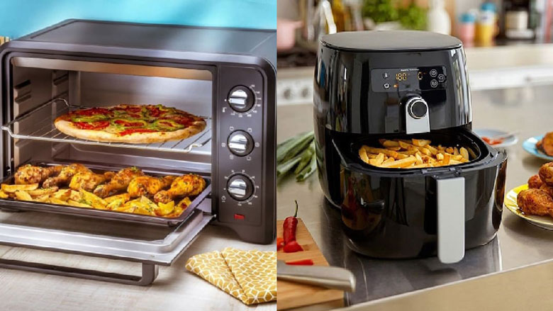 Nên dùng lò vi sóng hay nồi chiên không dầu, cần so sánh