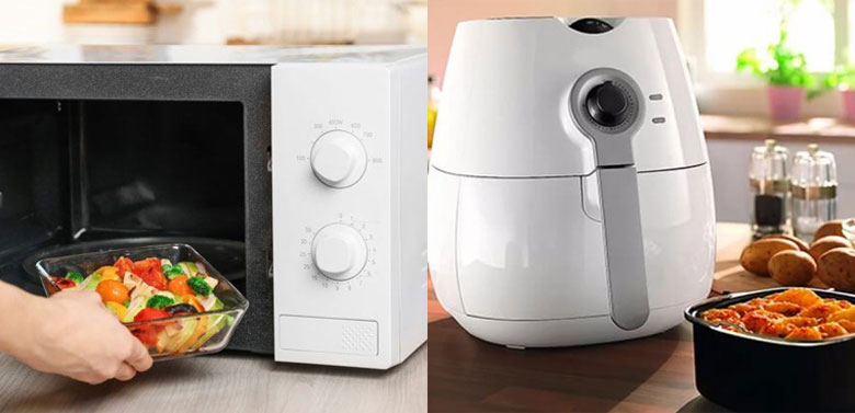 Mua lò vi sóng hay nồi chiên không dầu, thông tin lựa chọn