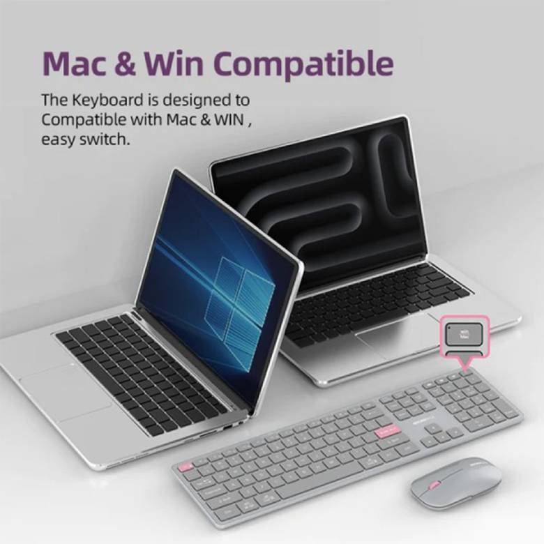 Tương thích nhiều hệ điều hành - Bàn phím không dây MicroPack Lifestyle K-310W
