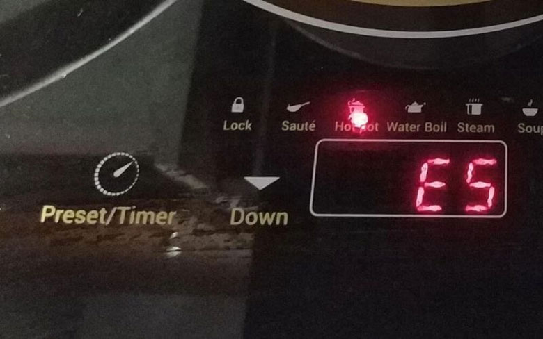 Lỗi E5 bếp từ